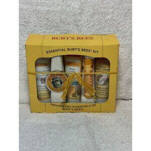 Essential Burt's Bees Kit Cleansing Cream Hand Salve Lotion Lip Balm Foot Cream